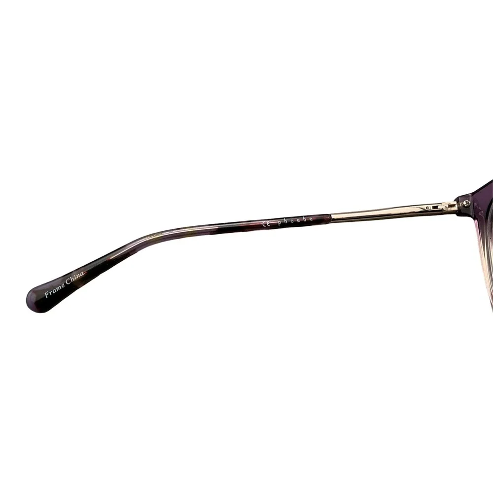 Phoebe P373 Purple Ombre Square Eyeglass Frames 54-17-135 NEW
